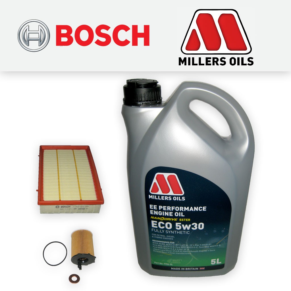 SERVICE KIT for FORD FOCUS MK2 1.6 TDCI OIL AIR FILTERS +EE ECO OIL (2004-2007)