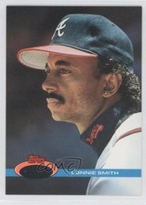 1991 Topps Stadium Club Missing Foil Lonnie Smith #97 0f8