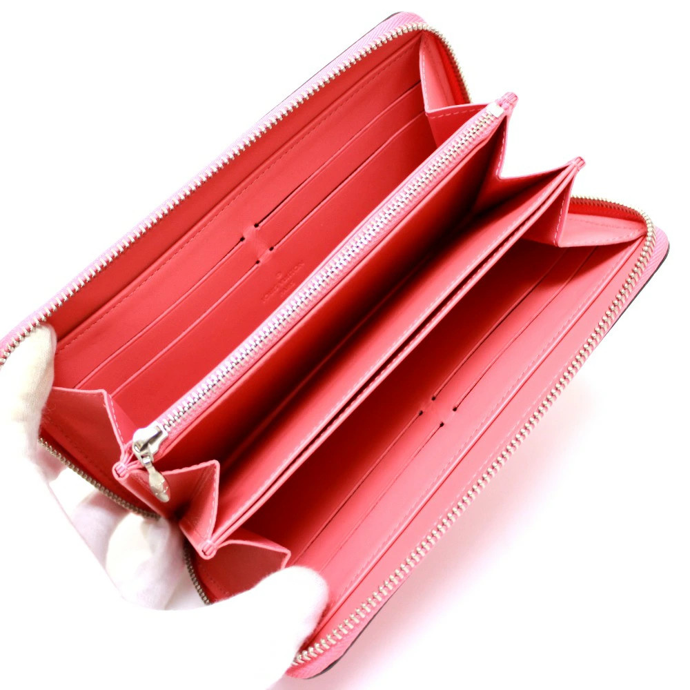 Louis Vuitton M61562 Monogram Vernis Zippy Wallet Poppy Pink Used thumbnail 6