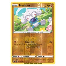 Pokemon - Sword & Shield - Lost Origin - Meditite - 99/196 - (Reverse Holo)