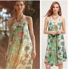 Maeve Anthropologie Santee Swing Tropical Print Dress Size Small NWT!
