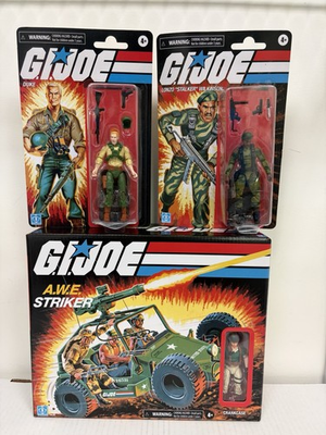 #ad GI Joe Lot: Retro AWE Striker w Crankcase Duke Stalker Walmart ExclusiveNEW $63.95