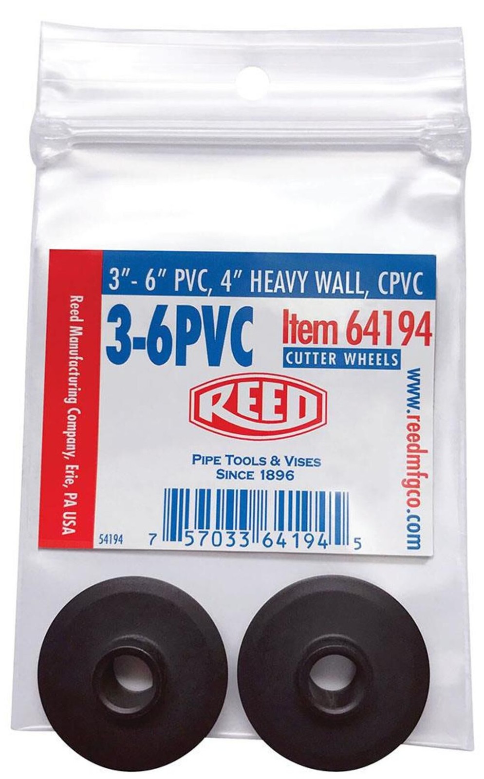 Режущий круг Reed Mfg 2-Pack, ПВХ 2Pk-3-6Pvc ()