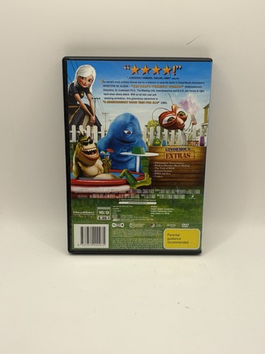 Monsters vs Aliens (DVD 2009) Region 4 Action, Animation, Comedy - Free Postage - Picture 3 of 4