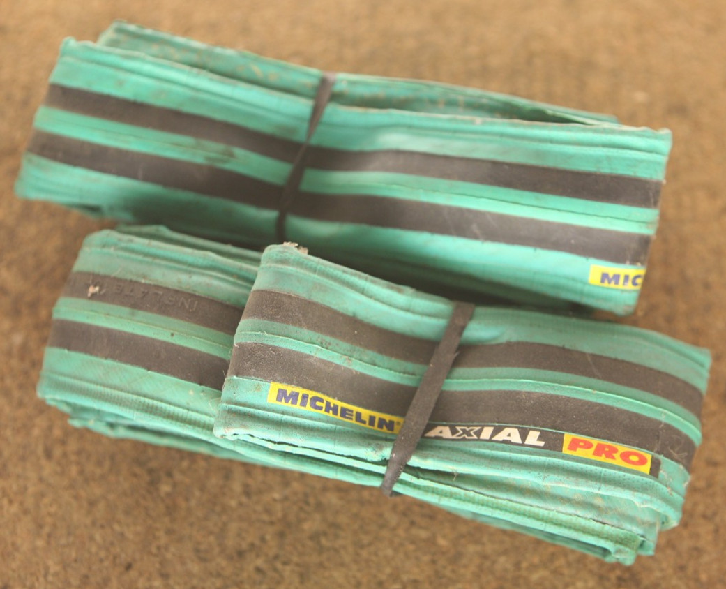 Vintage 1990's Green NOS NEW set Michelin Axial Pro clincher
