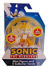 Tails Sonic The Hedgehog 3" Mini Figure + 2 Collector Cards Sealed Free P&P UK