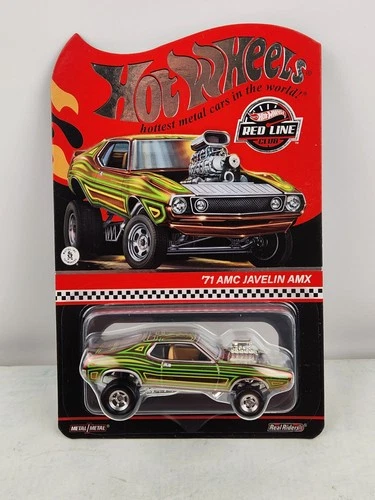 Hot Wheels '71 AMC Javelin AMX Red Line Club 2023 W Case Real Riders Ltd