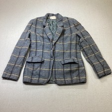 Vintage Pendleton Blazer Womens 10 Multicolored Pure Virgin Wool Jacket USA 80s