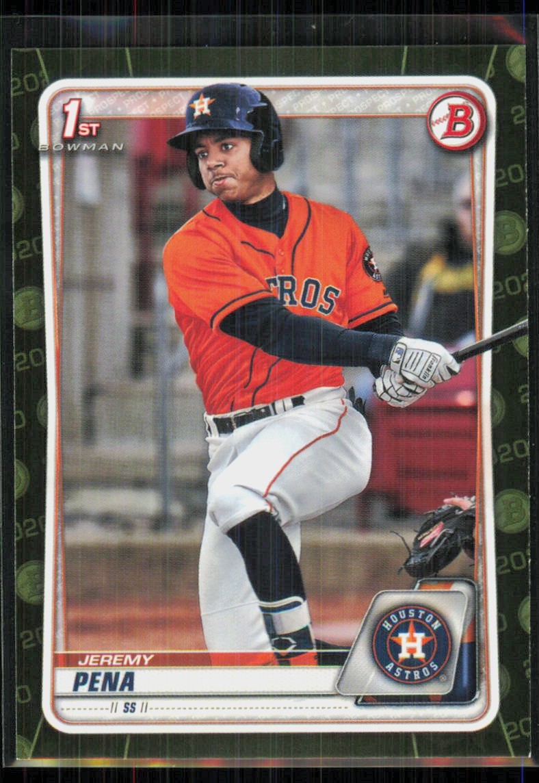 2020 Bowman Prospects Camo 1st Jeremy Pena Houston Astros #BP-61