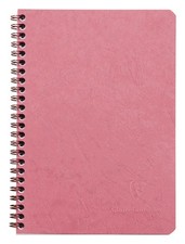 Clairefontaine Life Wirebound Lined w/ Pockets Notebook in Rose - 6 x 8.25