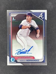 2024 Bowman Chrome Prospects Herick Hernandez 1st Bowman Auto #CPA-HH Braves