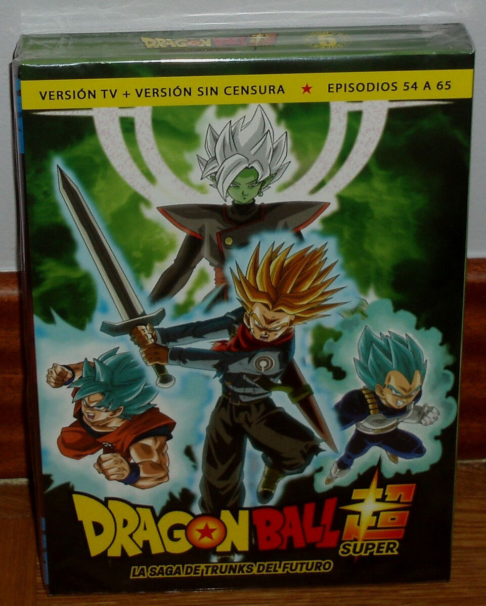 Dragon Ball Super Box 5 the Saga Of Trunks Future 3 DVD New (Sleeveless  Open) R2