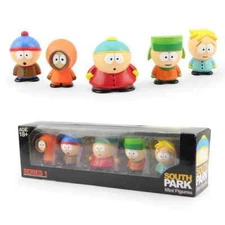 6cm 5PCS Southern Park Action Figure Set - Stan & Eric Dolls Gift for Kids