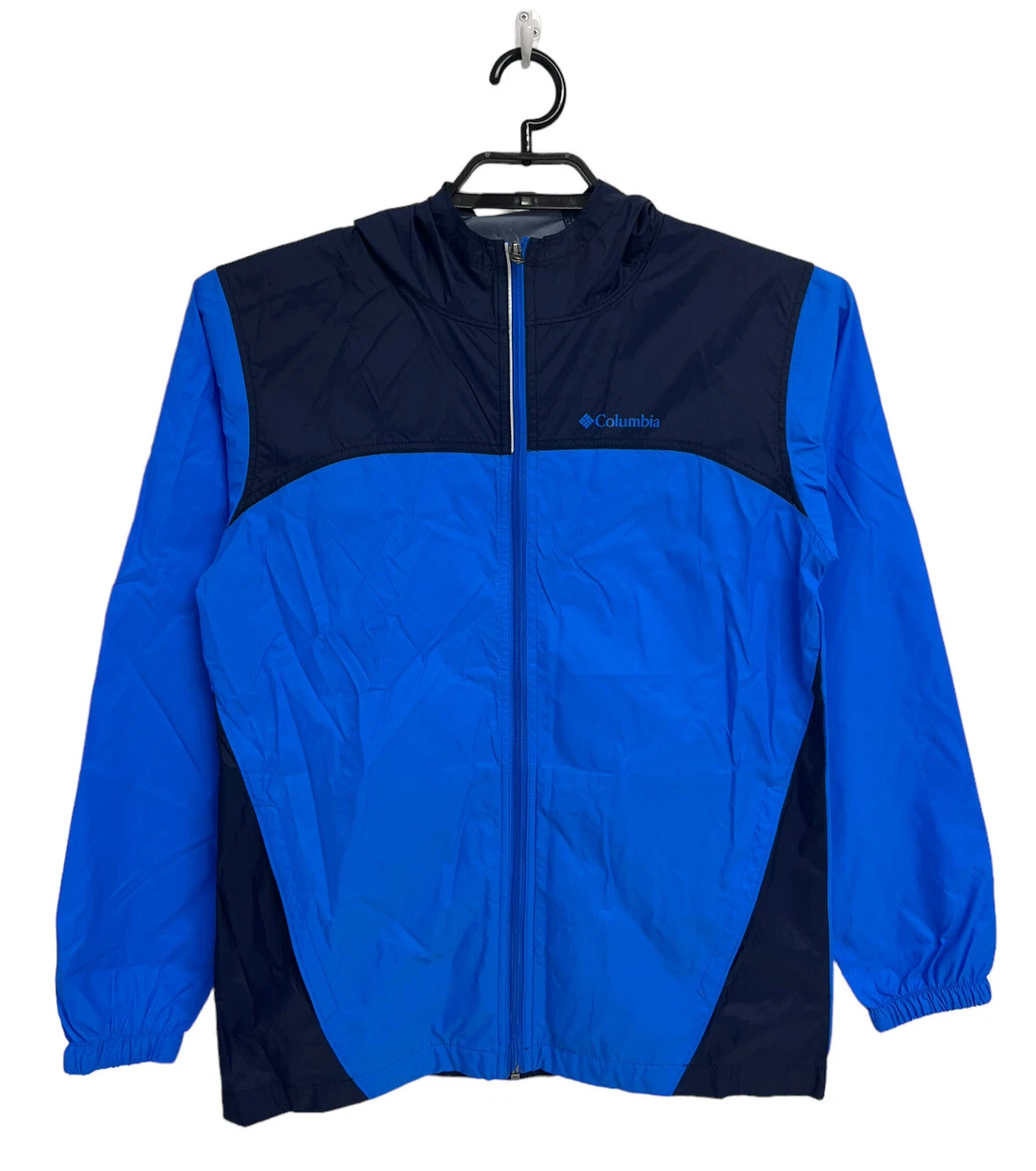 Columbia Youth Boy's Glennaker Blue Lightweight Rain Jacket Size XL