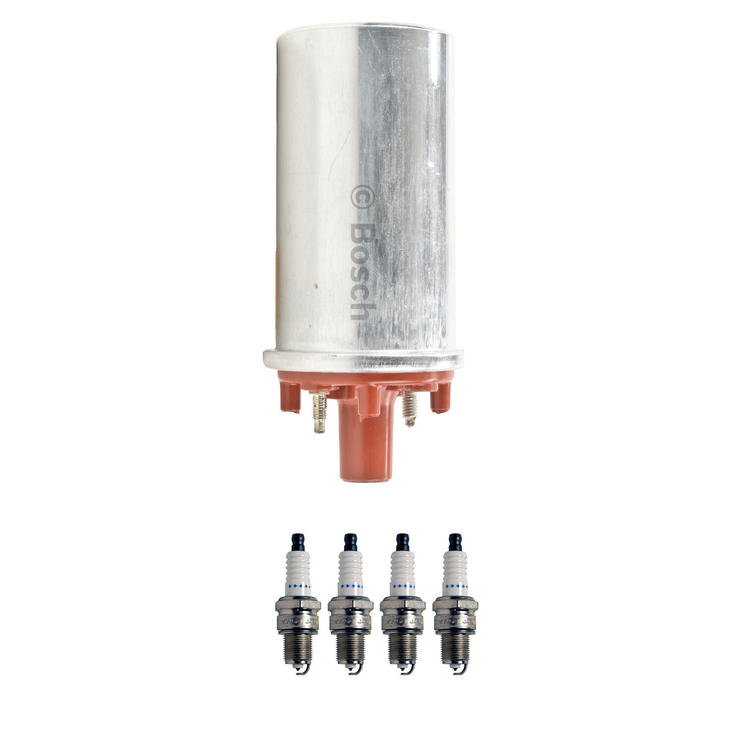 Bosch Ignition Coil Denso 4 Double Platinum Spark Plug Kit For Porsche 944 L4