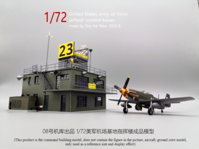 Diorama 1:72 Military Fighter Airfield LED Command Building Scene