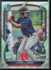 2023 Bowman Lyonell James BCP-118 1st Lunar Glow Refractor | Boston Red Sox