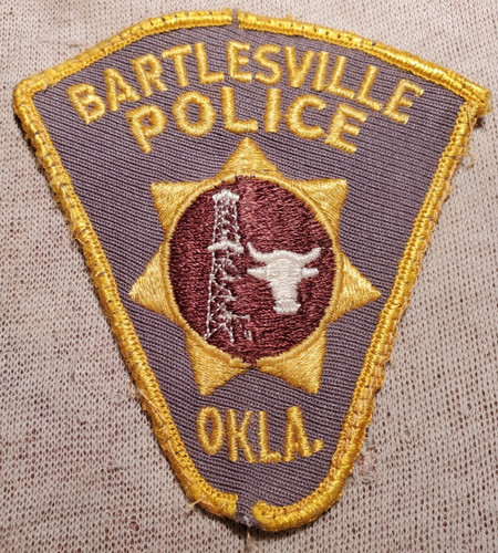 OK Bartlesville Oklahoma Police Shoulder Patch