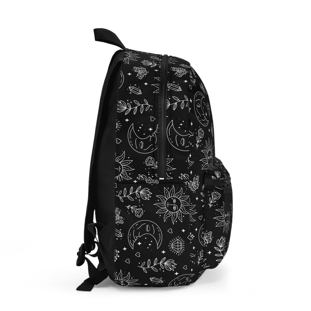 The Collection Royal Celestial Patchwork Sun Moon Boho Backpack Laptop Bag Sun and Moon Backpack: Mystical Laptop Bag, Boho Style - Etsy main image 2
