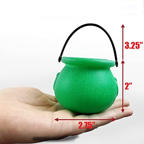 GiftExpress Mini Green Cauldrons for St Patrick's Day Decoration, St Patrick 24 - Picture 6 of 6