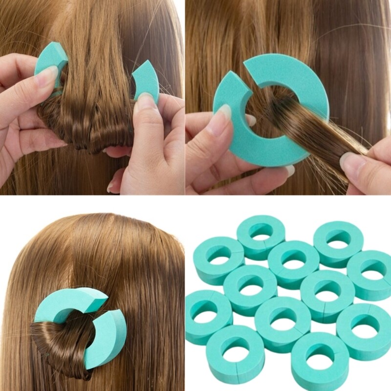 12Pcs Heatless Hair Curler Curling Rod Foam Hair Rollers Flexible Hair