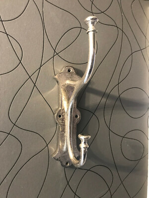 Garderobenhaken Kleiderhaken Huthaken Handtuchhalter Wandhaken silber Wall Hook