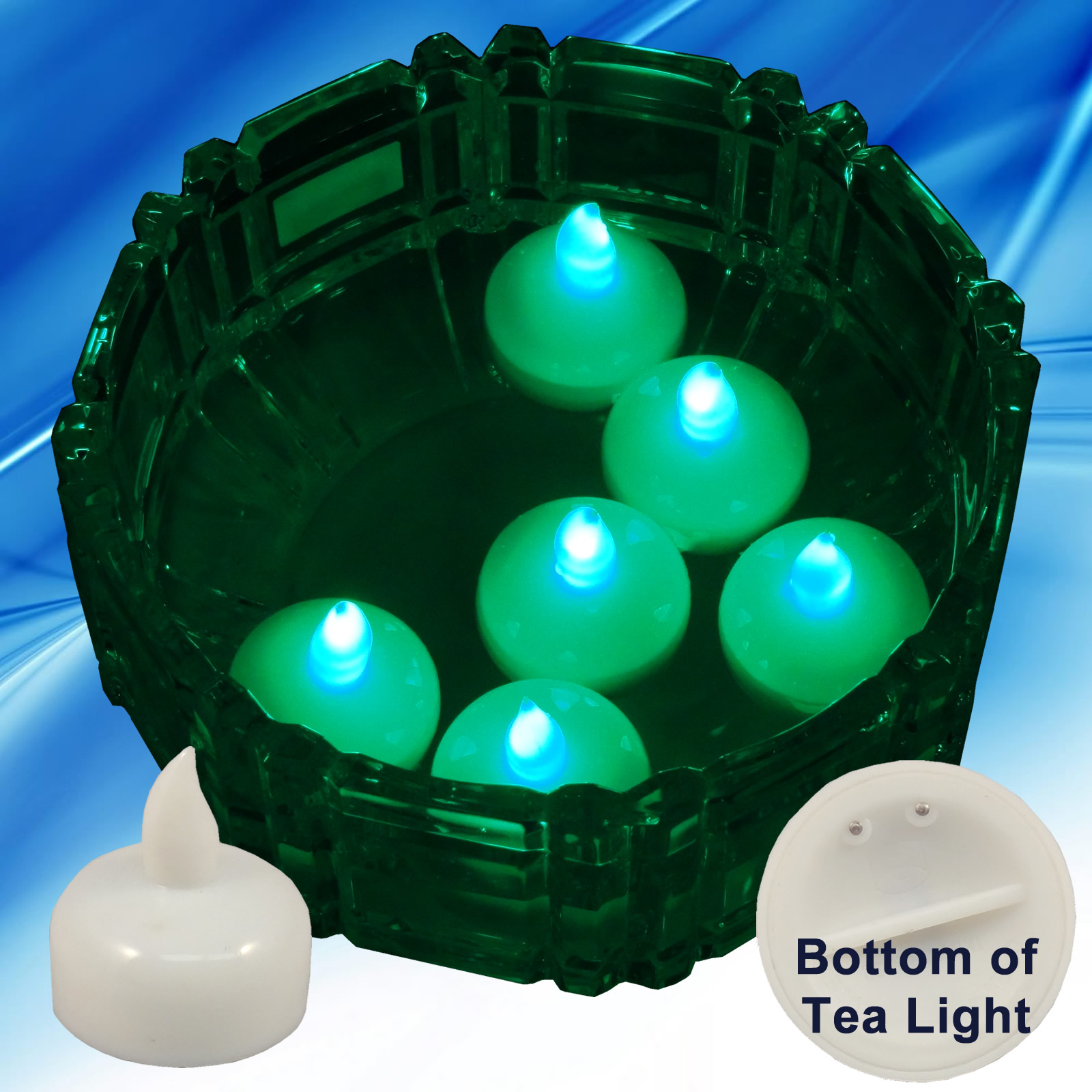 Light Candle Battery Operated Green Tea Lights