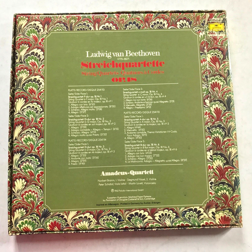 Beethoven String Quartets Op 18 Amadeus Quartet - 3LP Vinyl Box Set NM - Picture 2 of 10