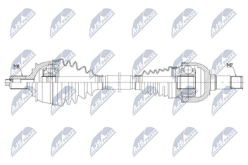 NPW-ME-116 NTY Drive Shaft for MERCEDES-BENZ