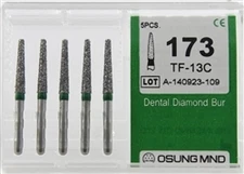 Dental Diamond Burs, Coarse Grit Multi-Use, 5 Pcs/Pk [197TR-21C]