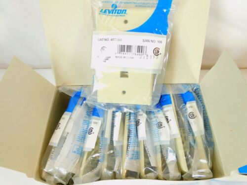 40259-I Standard Telephone Wall Jack, 6P4C + Coax Connector - Ivory - LOT OF 10