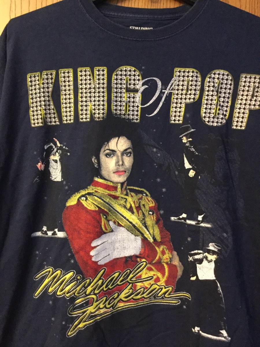 Michael Jackson. King Of Pop. Shirt. Blue. 2XL | eBay