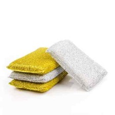 Metallic Scouring Pads Non-Stick Pans Kitchen Cleaning Washing Up Scourers