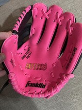 Franklin PINK Youth T-Ball Baseball Glove Inferno 9" Right-Handed Throws