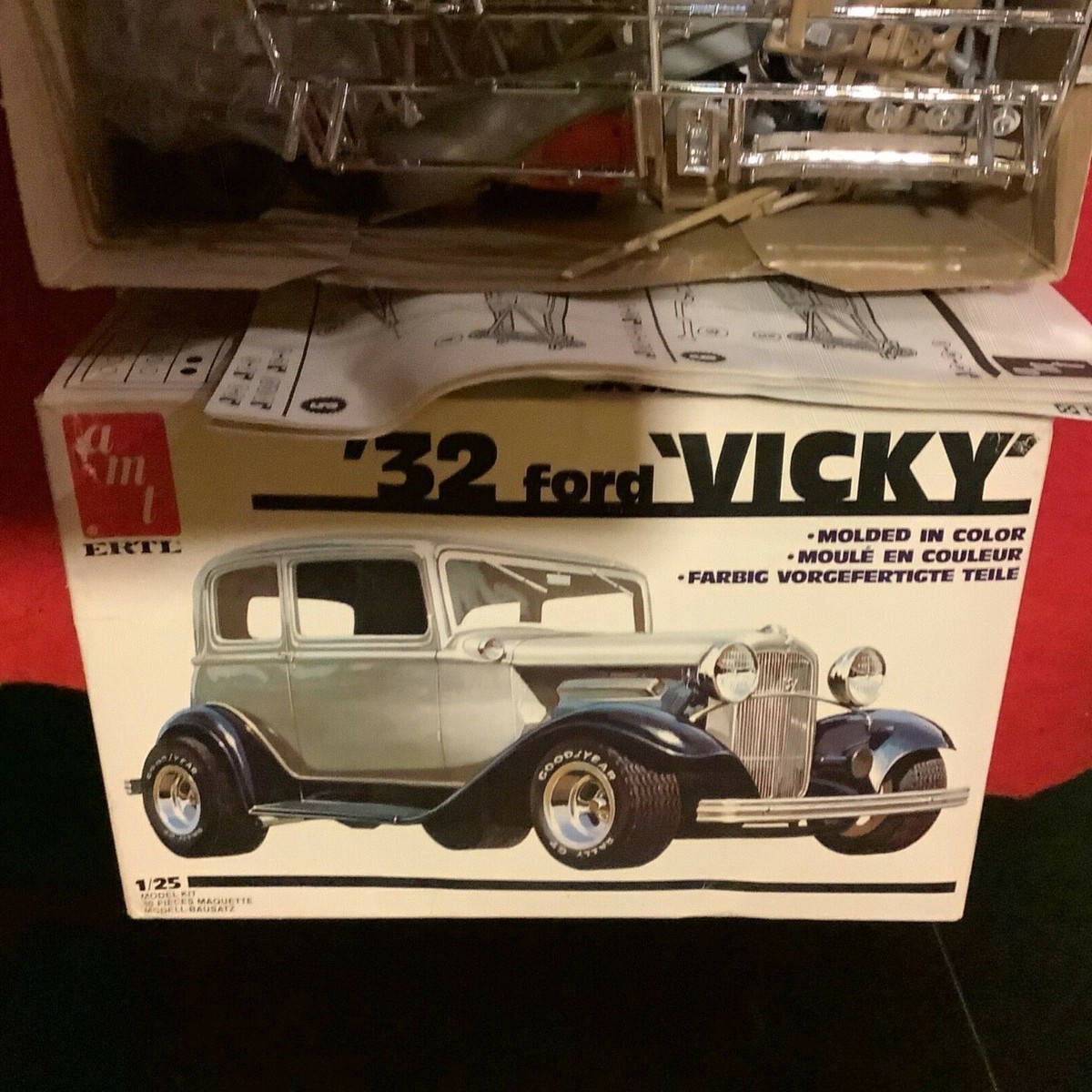 Vintage AMT 32' FORD VICKY open box partial started