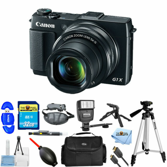 Canon Powershot G1 X Mark Ii 9167b001 13 1mp 3in Digital Camera Black For Sale Online Ebay