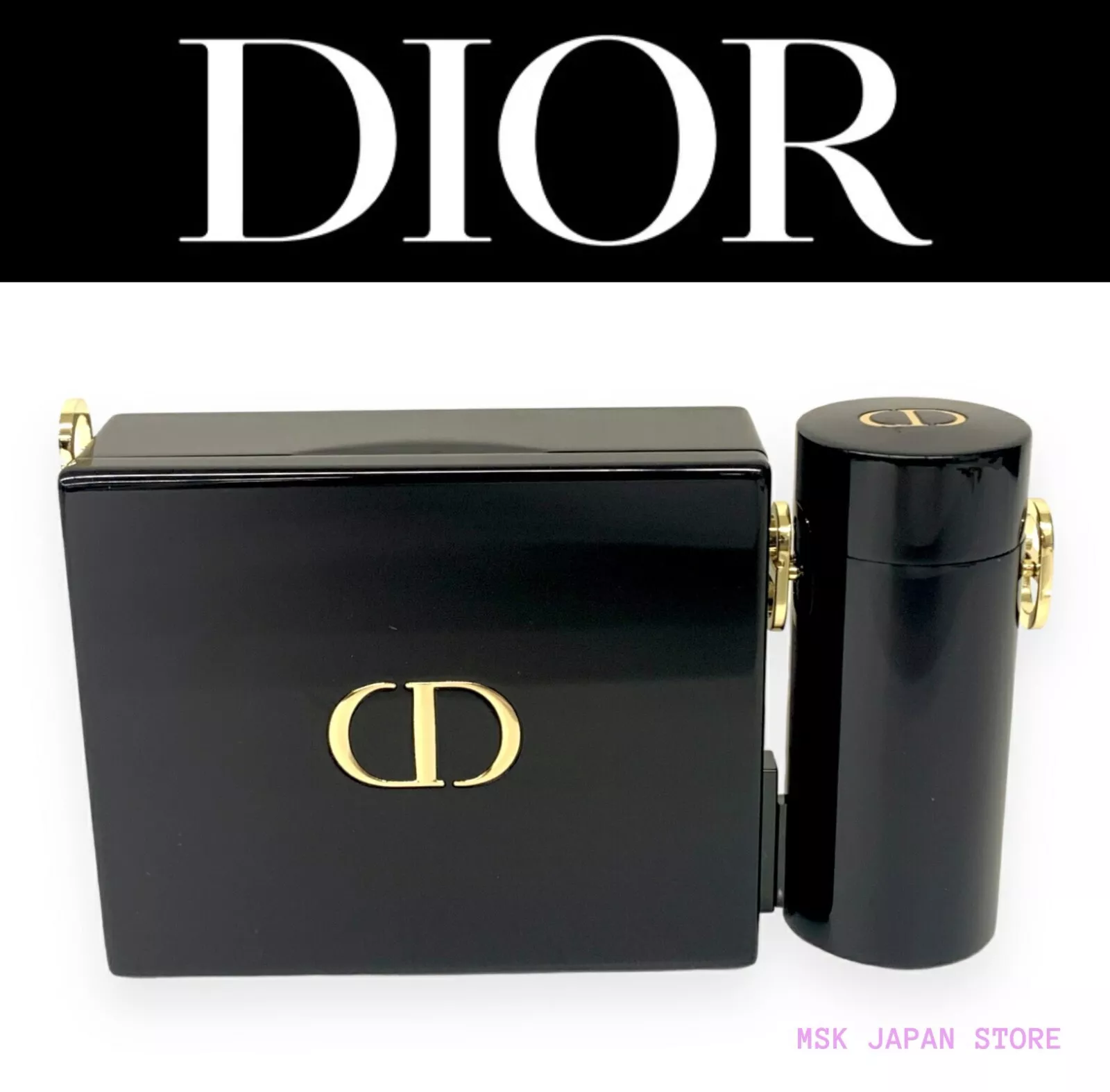 Christian Dior Pochette Pochette Rouge Minaudière Miroir Noir Sac Bandoulière CD 2022