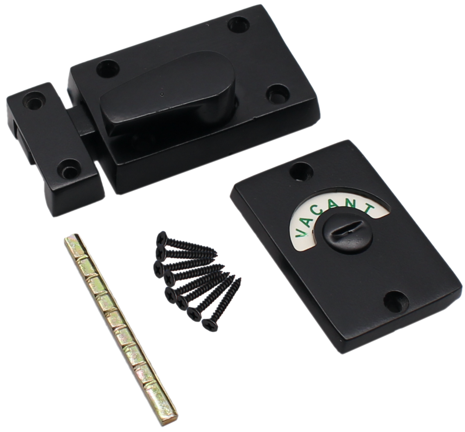 Black Indicator Bolt Vacant Engaged Bathroom Privacy WC Toilet Door Lock Matt