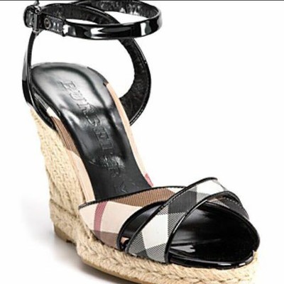 burberry espadrille wedges