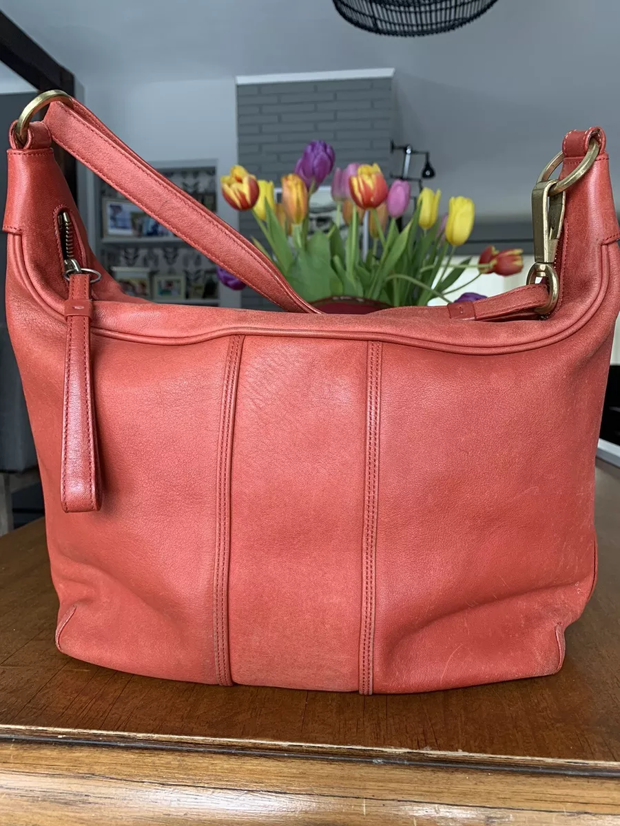 Red coach purse ebay sale
