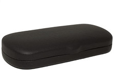 Hard Bodied Black Style Eyeglass Case Holder, Fits Medium to Large Frames