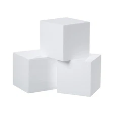 3 Pack 5x5x5 Inch Craft Foam Blocks Polystyrene Square Foam Cubes for Arts