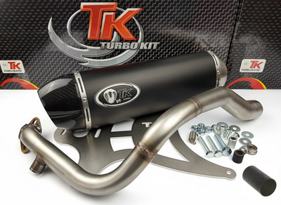Turbokit Edelstahl H2 Carbon Auspuff Kymco BetWin Daelim S2 250 4T Auspuffanlage