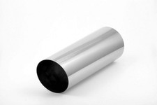 Endrohr Anschweißendrohr hochglanzpoliert Ø 100mm ohne Absorber, scharf, 330mm