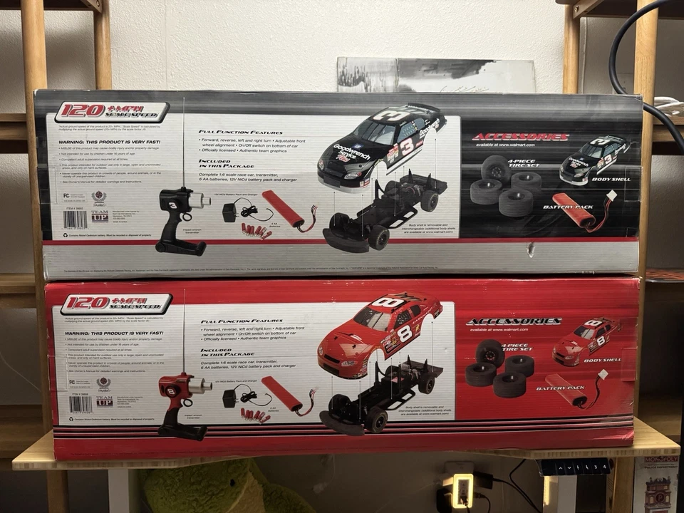 Dale Earnhardt &JR 1:6 scale remote control car, original packaging, never used! - Image 4 of 4