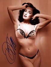 SEXY BURLESQUE DANCER Dita von Teese autograph, IP signed photo