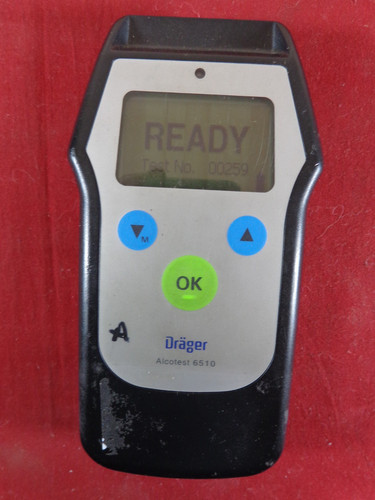 Drager Alcotest 6510 BAC Alcohol Breathe Analyzer DPS DUI Unit - 259 Test