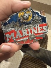 VINTAGE US MILITARY belts, large lot, four belts and two buckles extra as shown