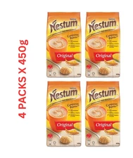 Nestlé Nestum Original Cereal Drink 4 Packs x 450g – Malaysian Multi-Grain Bever