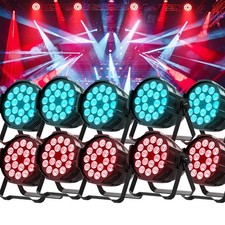 6/8/10PCS 270W RGBWA UV 6in1 Par light Stage Light 18X15W LED Beam Wash DMX Show